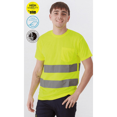 CAMISETA MANGA CORTA ALTA VISIBILIDAD OSAKA - Imagen 2